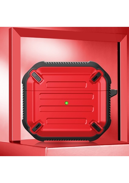 Aırpods 3 Için Kulaklık Koruyucu Kılıf -Kırmızı (Yurt Dışından)