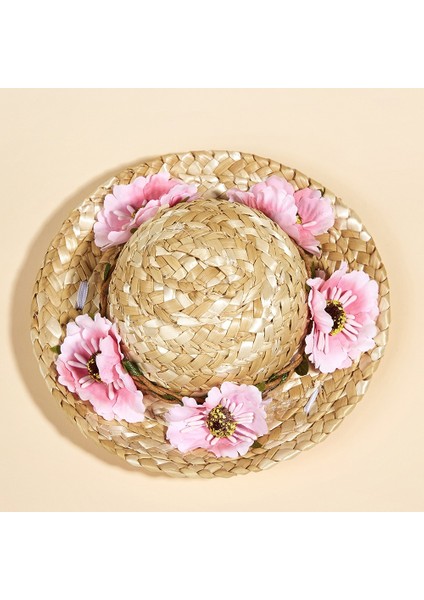 Çiçekli Hasır Şapka (Yurt Dışından) fırsatları