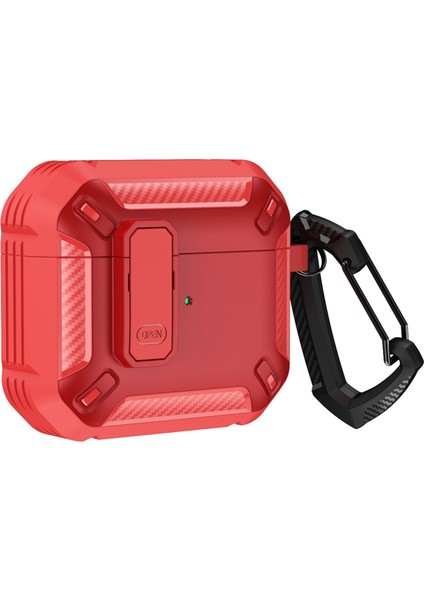 Kalkan Darbeye Dayanıklı Kulaklık Koruyucu Kılıf Aırpods Için Kanca ile 3 (Yurt Dışından) fiyatları