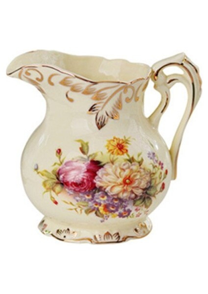 Fildişi Porselen Şeker Kase Seramik Süt Sürahi Gıda Saklama Kapları Mutfak Aletleri Kahve Ve Çay Aksesuarları Gül | Şeker Ve Krema Tencere (Yurt Dışından)