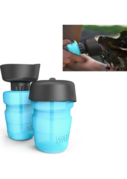 Evcil Hayvan Su Şişesi - Mavi (Yurt Dışından)