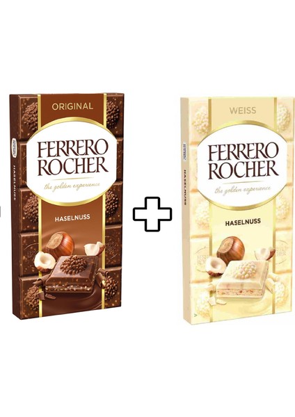 Fındıklı Sütlü 90 gr + Fındıklı Beyaz Çikolatalı 90 gr