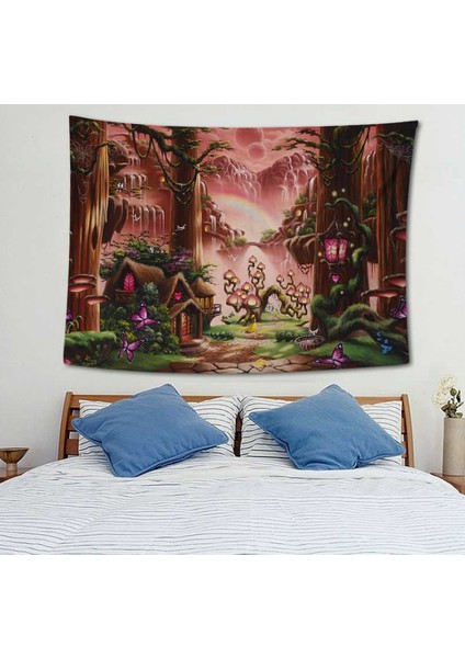 Fantezi Orman Ağacı Goblen Fairyland Alice Kale Duvar Asılı Backdrop Daire Yatak Odası Dekor Için | Dekoratif Gobiyeller (Yurt Dışından) fırsatları