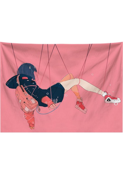 150X130 Cm Okul Kız Goblen Duvar Kumaş Kawaii Odası Dekor Anime Duvar Halı Battaniye Duvar Asılı Kaplamalar Serin Yurdu Yatak Odası Dekor | Dekoratif Gobiyeller (Yurt Dışından)