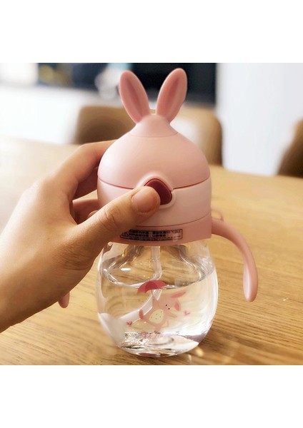 250Ml Bebek Saman Çocuk İle Biberon Biberon Besleme Öğrenmek Içme Şişe Çocuk Eğitim Kupası Saman | Şişeler (Mavi) (Yurt Dışından)
