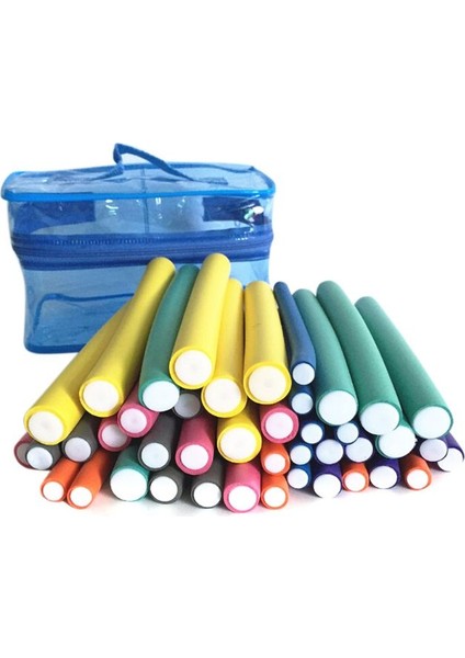 42 Adet Esnek Curling Çubuklar Sihirli Bigudi Çubuk Büküm Flex Saç Rulo 7 Boyutları Köpük Kullanımlıksız Isıtma Güvenli Styling Aracı | Saç Silindirleri (Yurt Dışından)