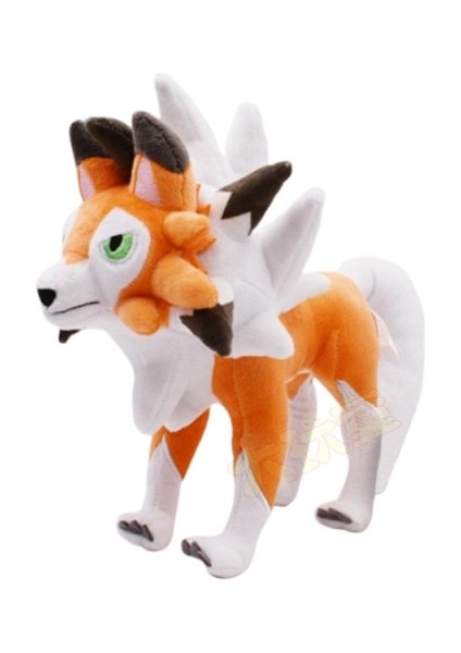 25CM Anime Lycanroc Hayvanlar Sarı Kurt Adam Kurt Peluş Peluche Yumuşak Dolması Oyuncaklar Bebekler Çocuk Hediyeleri (Yurt Dışından)