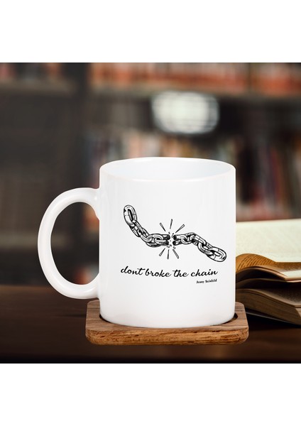 Yılbaşına Özel Zinciri Kırma Tasarımlı Hediye Kupa