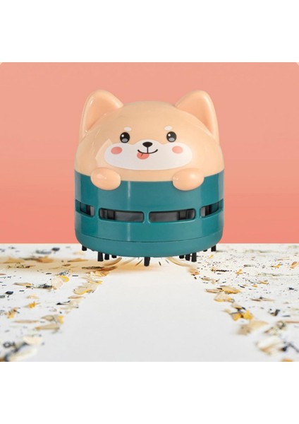 Mini Karikatür Hayvan Desen Şarj Edilebilir Kablosuz Süpürge Araba Klavye Elektrikli Süpürge El Usb Masaüstü Elektrikli Süpürge | Cihaz Temizleyicileri (Yeşil) (Yurt Dışından) fırsatları