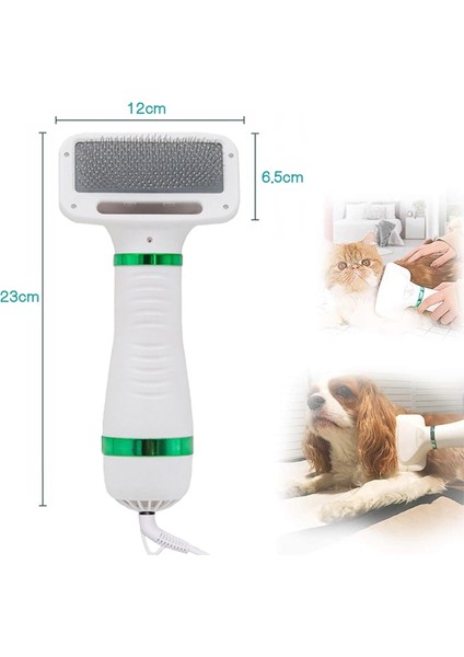 Pet Saç Kurutma Makinesi Taşınabilir 2 1 Köpek Saç Kurutma Makinesi Ev Pet Bakım Kedi Saç Tarak Köpek Kürk Blower Ayarlanabilir Sıcaklık Pet Fırça | Köpek Kurutucular (Yurt Dışından) fiyatları