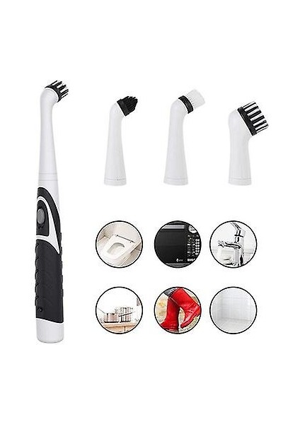 Güç Yıkama Kulesi Temizleme Kafası Mutfak Banyo Kablosuz Temizleme Fırçası (Yurt Dışından)