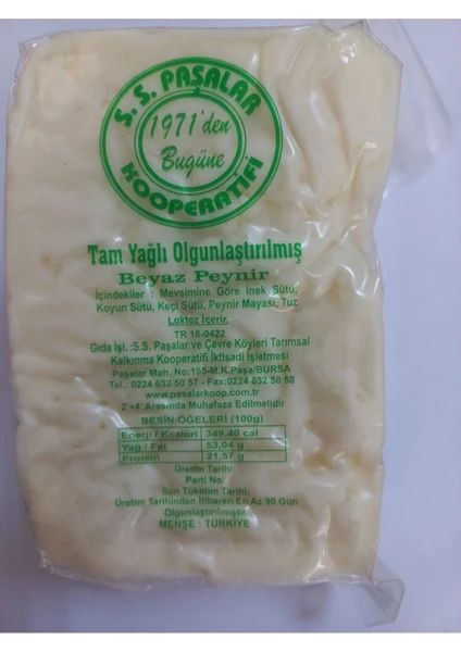 Olgunlaştırılmış Tam Yağlı Koyunlu Mevsimlik Peynir 1000 Gr