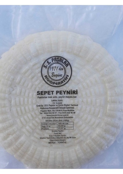 Tam Yağlı Sepet Peyniri 1100 gr