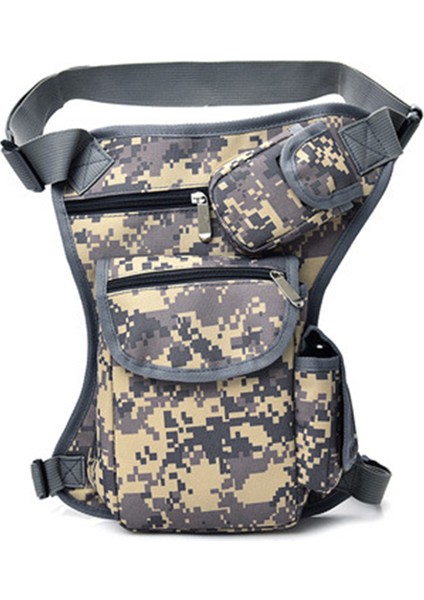 Çok Fonksiyonlu Açık Sürme Kanvas Bacak Çantası Taktik Bel Çantası (Yurt Dışından)