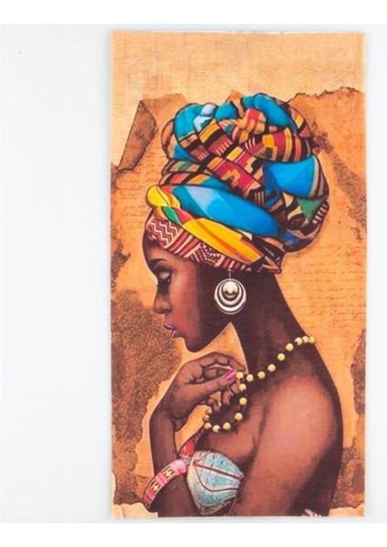 Afrikalı Kadın Temalı Boyunluk Bandana No:96
