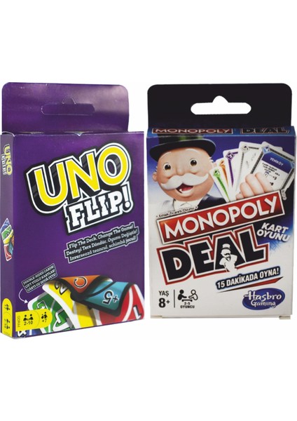 Monopoly & Uno Flipy 2'si Bir Arada