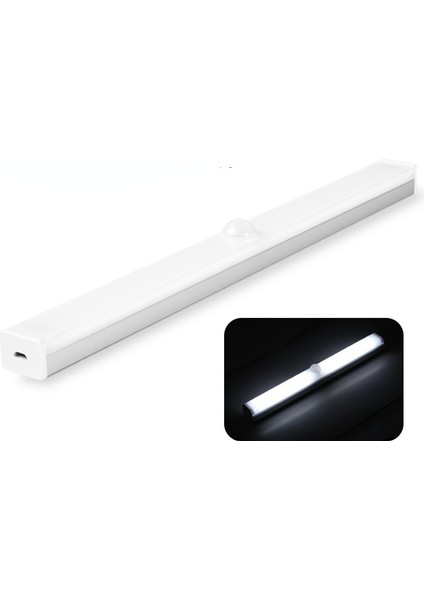 LED Insan Vücudu Indüksiyon Işığı Akıllı Otomatik Kablosuz Gece Lambası Uzun Şerit Şarj Mutfak Dolabı Dolap Işık Şeridi 30CM