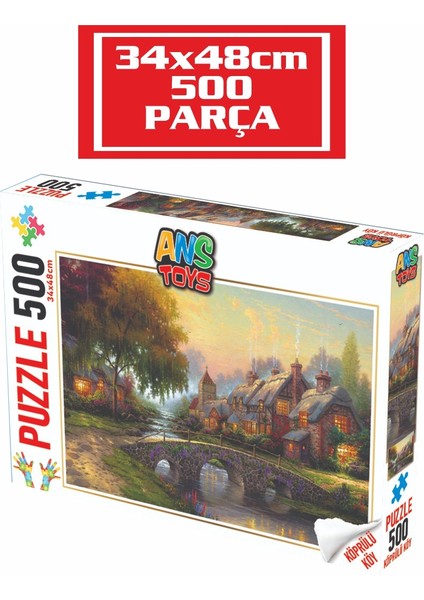 Ans Toys Puzzle Köprülü Köy 500 Parça (34 x 48CM)