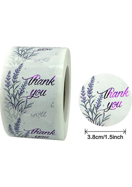 Teşekkür Ederim Çıkartmalar Lavanta ile Yanıp Sönen Mor Mühürler Için 1000 Etiket (Yurt Dışından) fiyatları