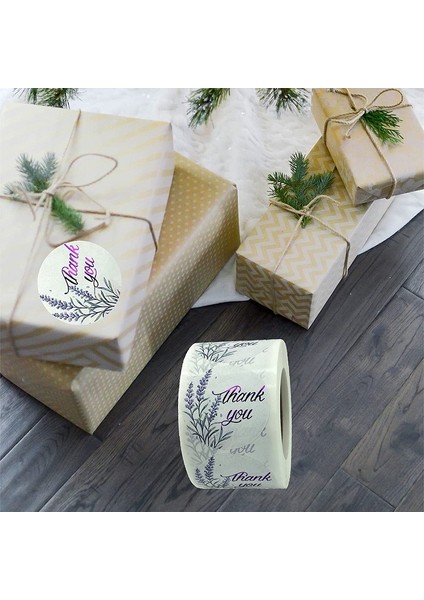 Teşekkür Ederim Çıkartmalar Lavanta ile Yanıp Sönen Mor Mühürler Için 1000 Etiket (Yurt Dışından) modelleri