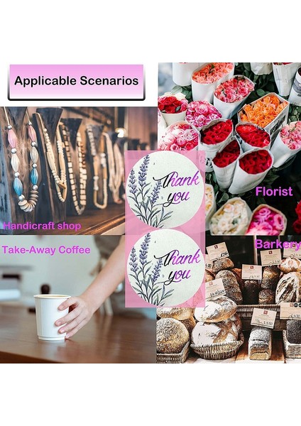 Teşekkür Ederim Çıkartmalar Lavanta ile Yanıp Sönen Mor Mühürler Için 1000 Etiket (Yurt Dışından) fırsatları