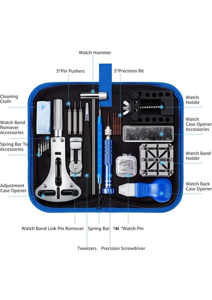 Saat Tamir Takımları Saatler Saat Bağlantısı Sökücü Kit ile Pil Değiştirme Alet Takımı (Yurt Dışından) modelleri