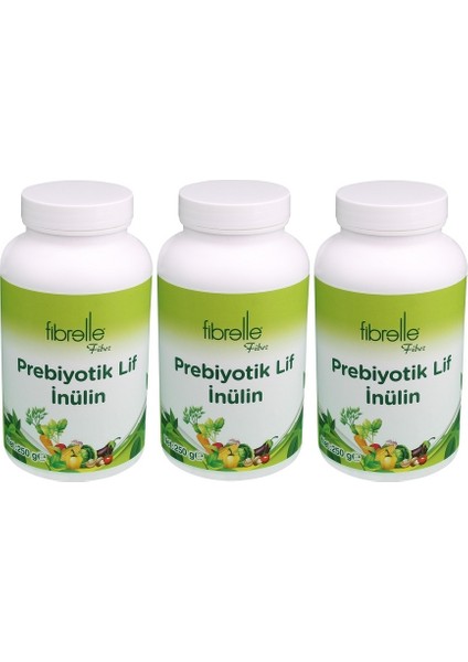 Inülin Prebiyotik Lif 250G Plastik Ambalaj 3 Adet