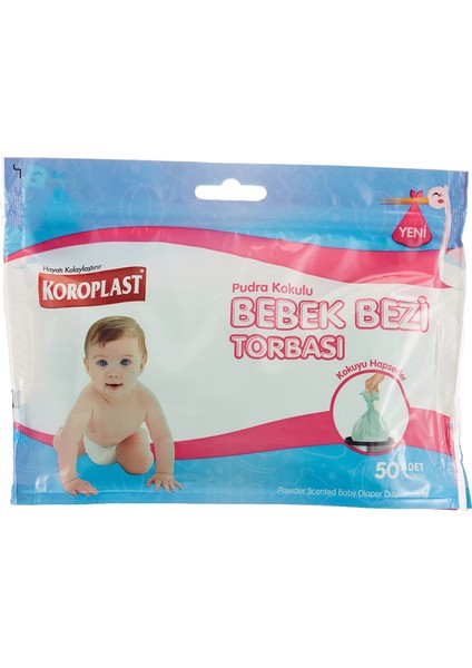 Bebek Bezi Saklama Torbası 10X50 Adet