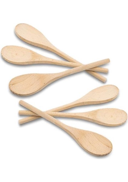 Homecare El Yapımı Şimşir Ağacı Çay Baharat Kaşığı Seti 713748 6 Lı Paket