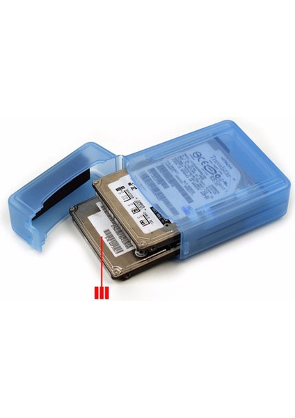 2.5 '' Sata HDD Sabit Disk Disk Koruyucu Kılıf Muhafaza Kutusu Dizüstü Pc Mavi Için (Yurt Dışından)