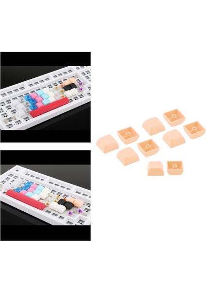 10 Parça 1u Keycaps Kalın Pbt Dıy Parçaları Için Kiraz Mx Mekanik Klavye Işık Turuncu (Yurt Dışından) modelleri