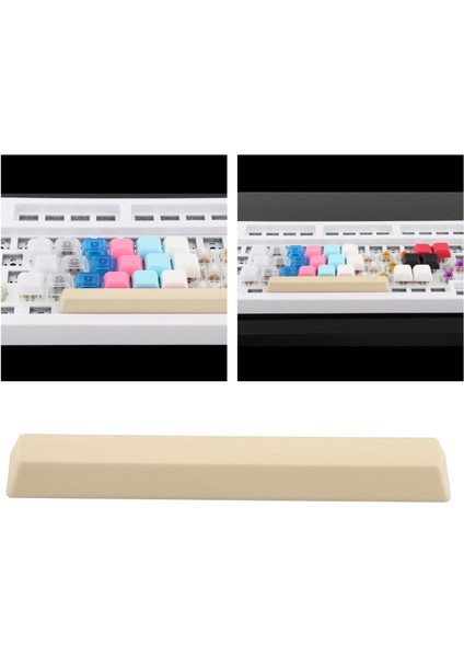 6.25U R1 Leopold Mekanik Klavyeler Için Renkli Renkli Keycap Gamer Krem Renk (Yurt Dışından)