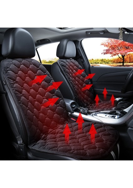 Araba 12V Ön Koltuk Isıtıcı Minderi Siyah (Yurt Dışından)