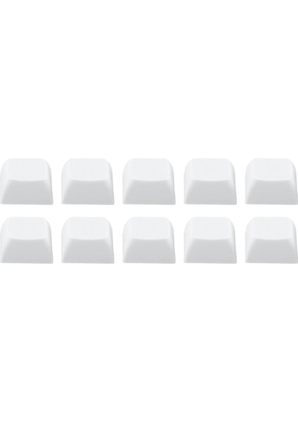 10 Parça 1u Keycaps Kalın Pbt Dıy Parçaları Için Kiraz Mx Mekanik Klavye Beyaz  (Yurt Dışından)