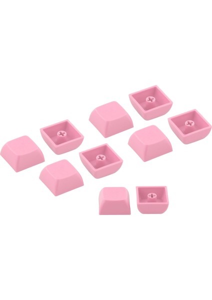 10 Parça 1u Keycaps Kalın Pbt Dıy Parçaları Için Kiraz Mx Mekanik Klavye Pembe (Yurt Dışından)