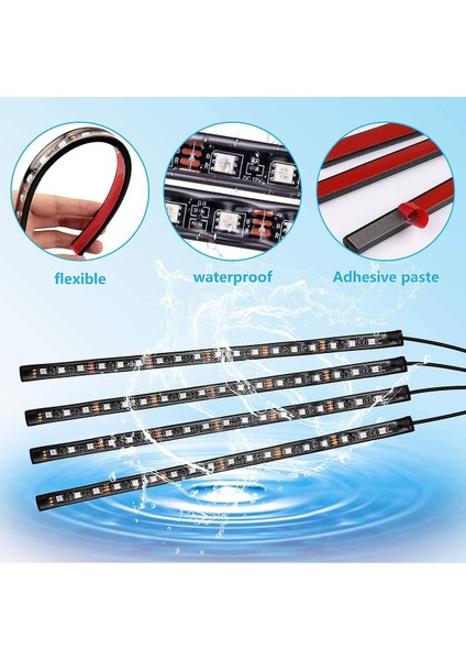 Araba Led İç Işık Şeridi (72 Led) Rgb Atmosfer Işık (Yurt Dışından) modelleri