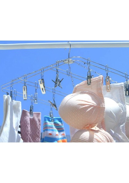 Lbq-Elbise Askısı 20 Klipsi Paslanmaz Çelik Clothespins (Yurt Dışından) fiyatları
