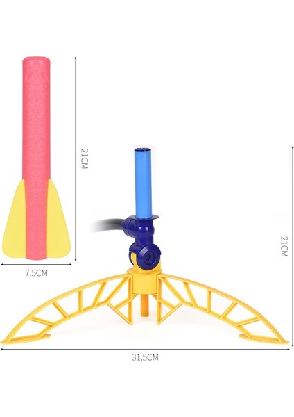 Hava Basıncı Roket Skyrocket Çocuk Oyuncak Mavi (Yurt Dışından)