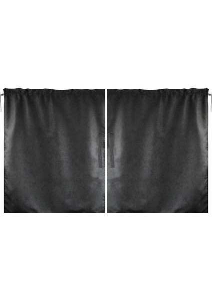 2 Adet 69 X 82Cm Araba Ön Ve Arka Bölme Perdesi Siyah (Yurt Dışından)