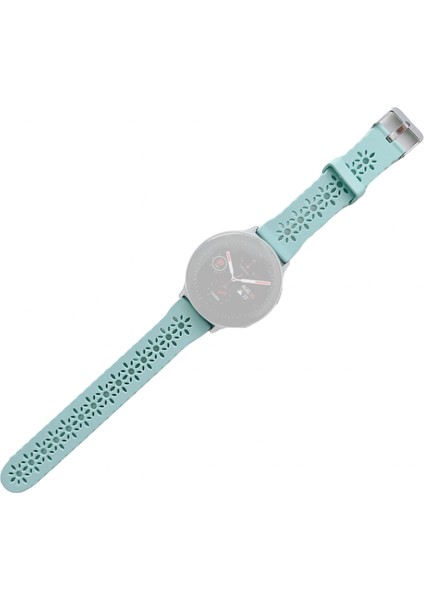 Samsung Galaxy Watch Active2 40MM Silikon Delikli Baskılı Kayış (Yurt Dışından)