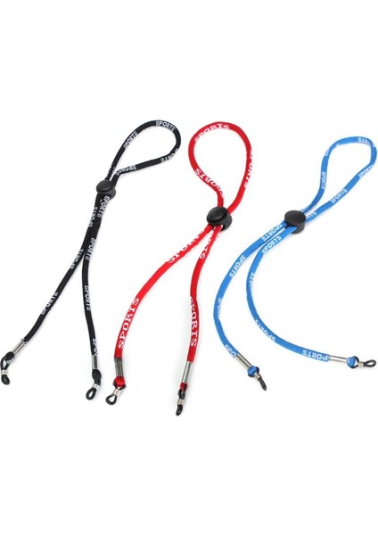 Gözlük Ipi Kaymayan Spor Boyun Kordonu Sörf Kayaking Bisiklet Koşu Pateni Siyah