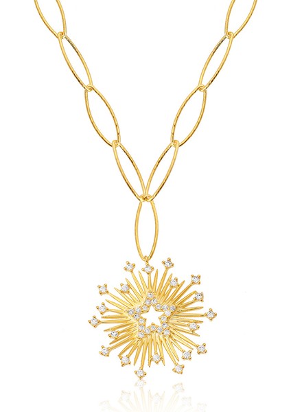 Gold Yıldız Kolye