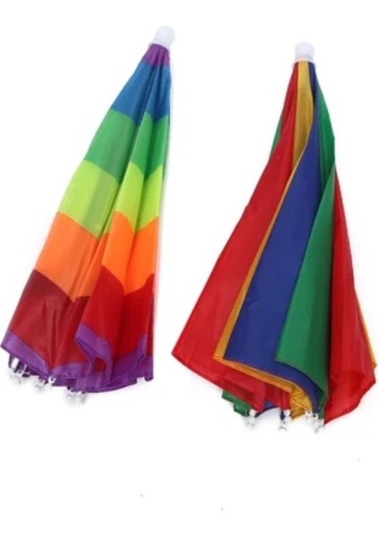 Kafa Şemsiyesi Lastikli Plaj Yazlık Renkli Şemsiye modelleri