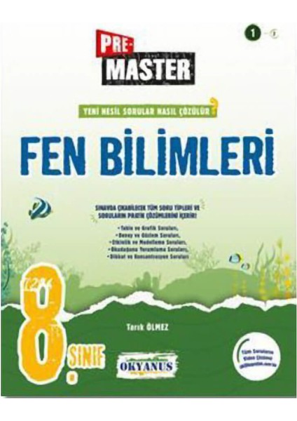 Okyanus Yayınları 8. Sınıf Pre Master Fen Bilimleri Soru Bankası