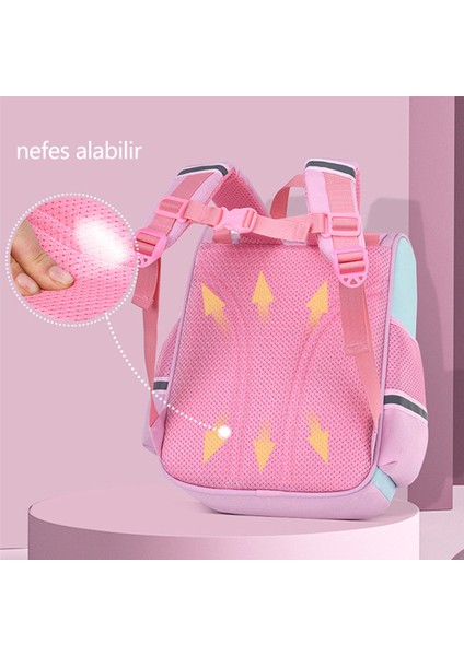 Goodtool Desenli Ilköğretim Okul Sırt Çantası - Pembe (Yurt Dışından) fiyatları