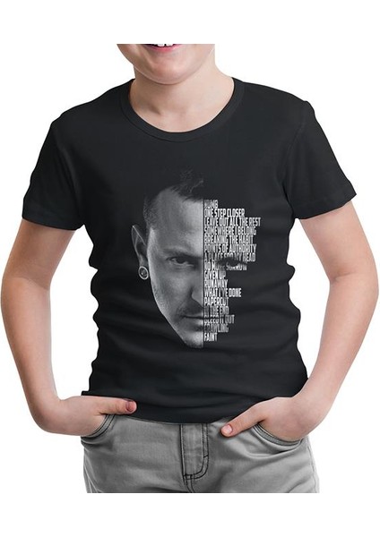 Linkin Park - Chester Siyah Çocuk Tshirt
