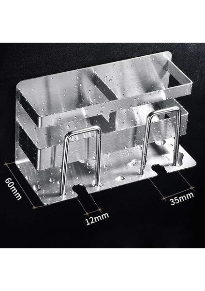 Paslanmaz Çelik Diş Fırçası Tutacağı Diş Macunu Stand Rafı Banyo Düzenleyici indirimleri