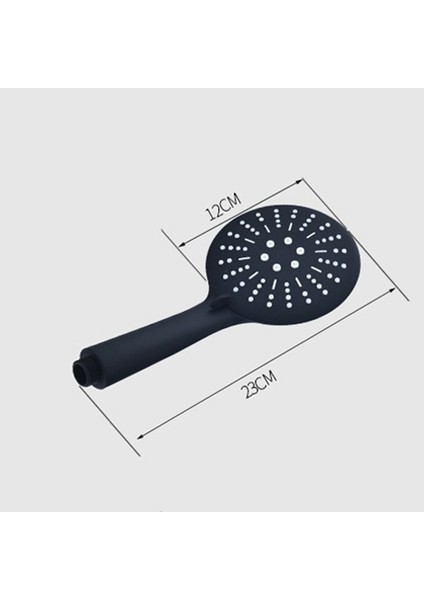 Su Tasarruflu Duş Başlığı Yüksek Basınçlı Banyo Üç Hızlı Anahtar Banyo Püskürtücü El Duş Başlığı Siyah(Yurt Dışından) fiyatları
