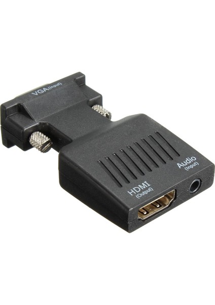 1080P VGA Erkek - HDMI Dişi Konnektör Adaptörü Dönüştürücü, Sesli USB Kablolu - modelleri