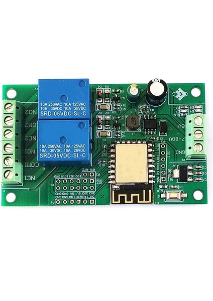 ESP8266 ESP-12F Wıfı Röle Modülü 2ch 5V/8-80V Röle Anahtarı Arduıno Ide Akıllı Ev App Uzaktan Kumanda Için D Geliştirin